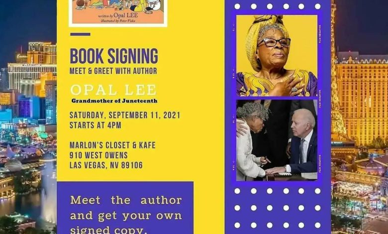 Book Signing Opal Lee